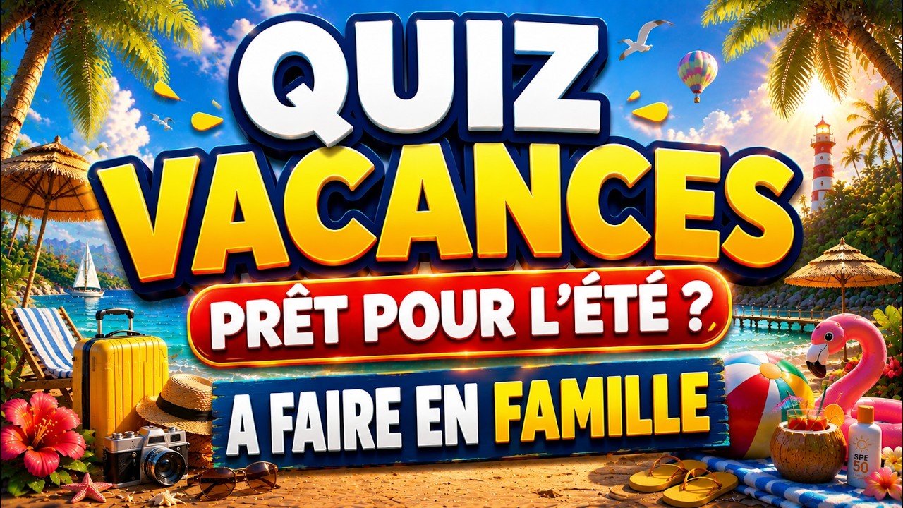 Quiz Vacances ☀️ Prêt pour l'été ? | À faire en famille (20 Questions)