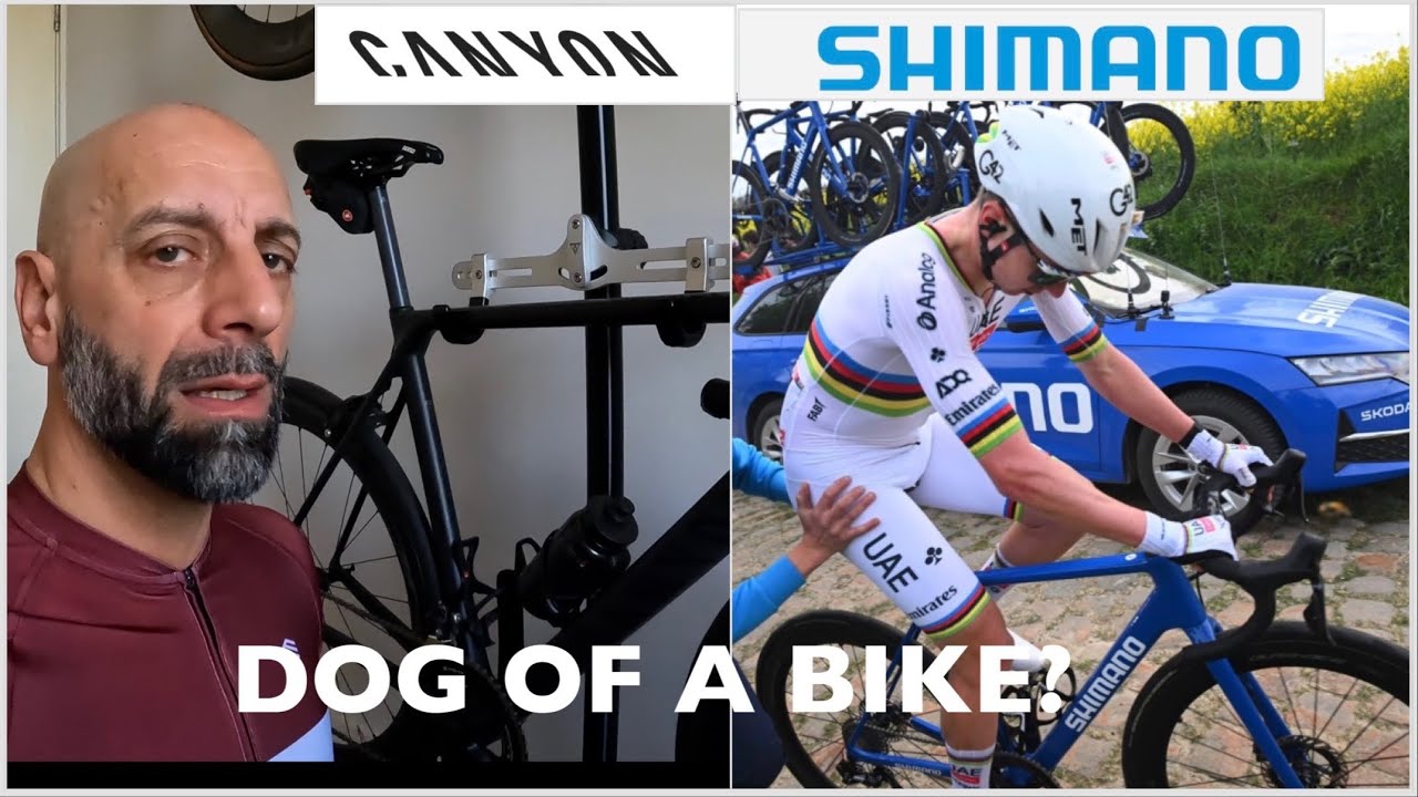 Tadej Pogačar had to ride a Shimano/Canyon Ultimate at the Paris-Roubaix: Dog of a Bike?