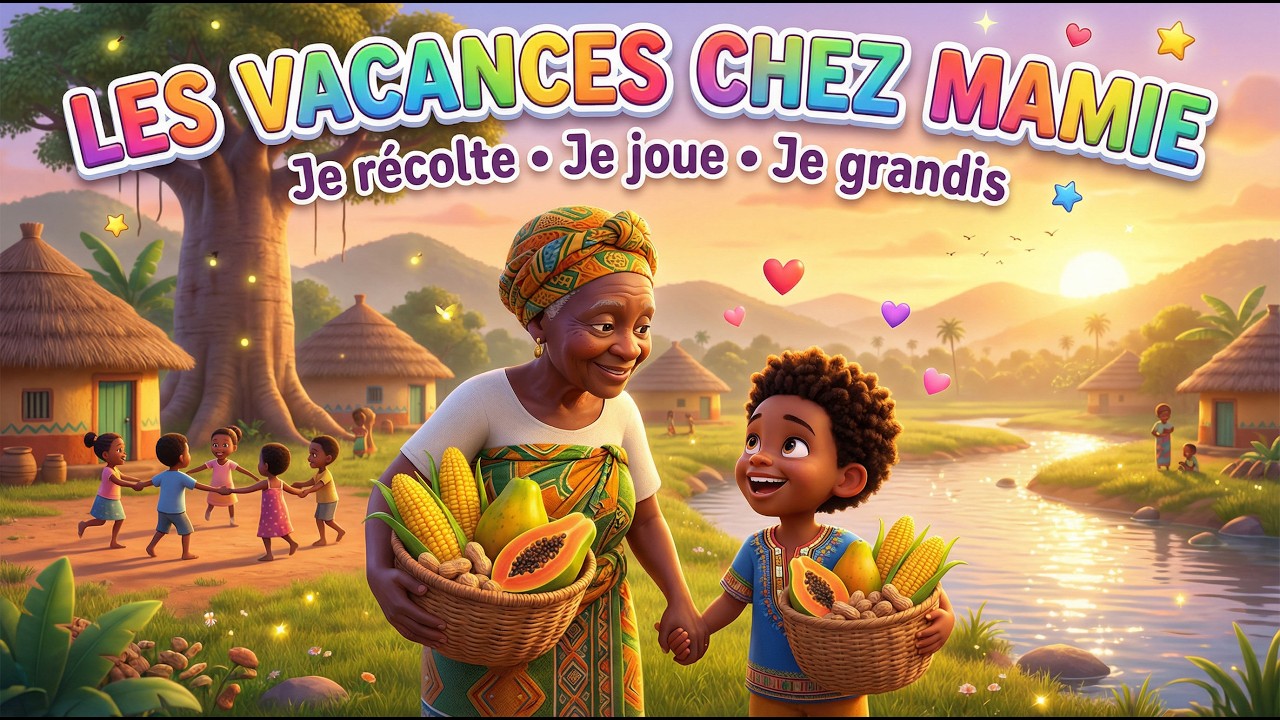 🌽 LES VACANCES CHEZ MAMIE AU VILLAGE | Les saveurs • Les jeux • Les souvenirs | Comptine africaines