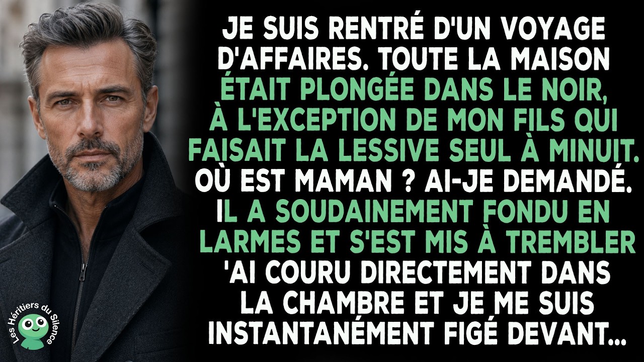 Je Suis Rentré D'un Voyage D'affaires. La Maison Était Sombre, À L'exception De Mon Fils Qui Faisait