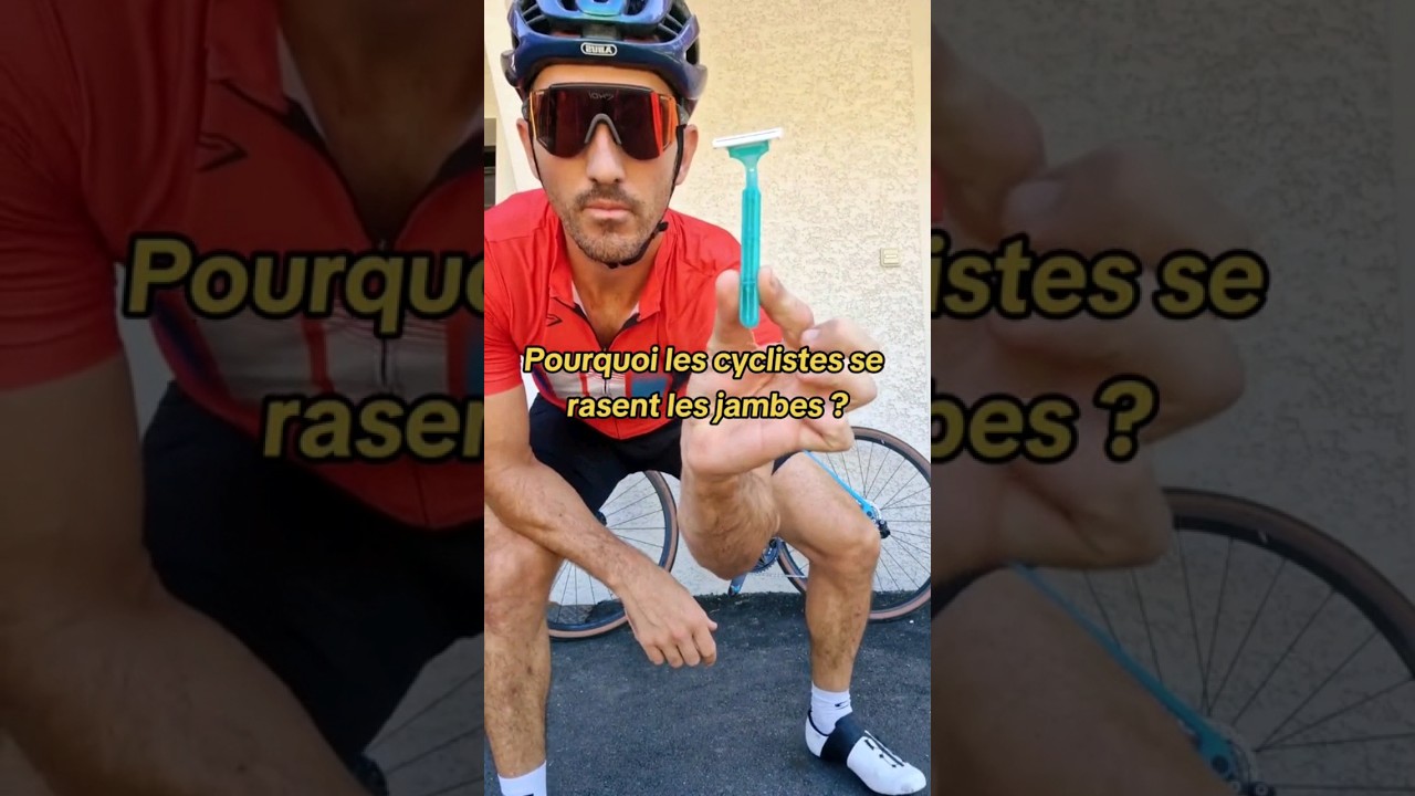 Pourquoi les cyclistes se rasent ? #vélo #tourdefrance #veloderoute