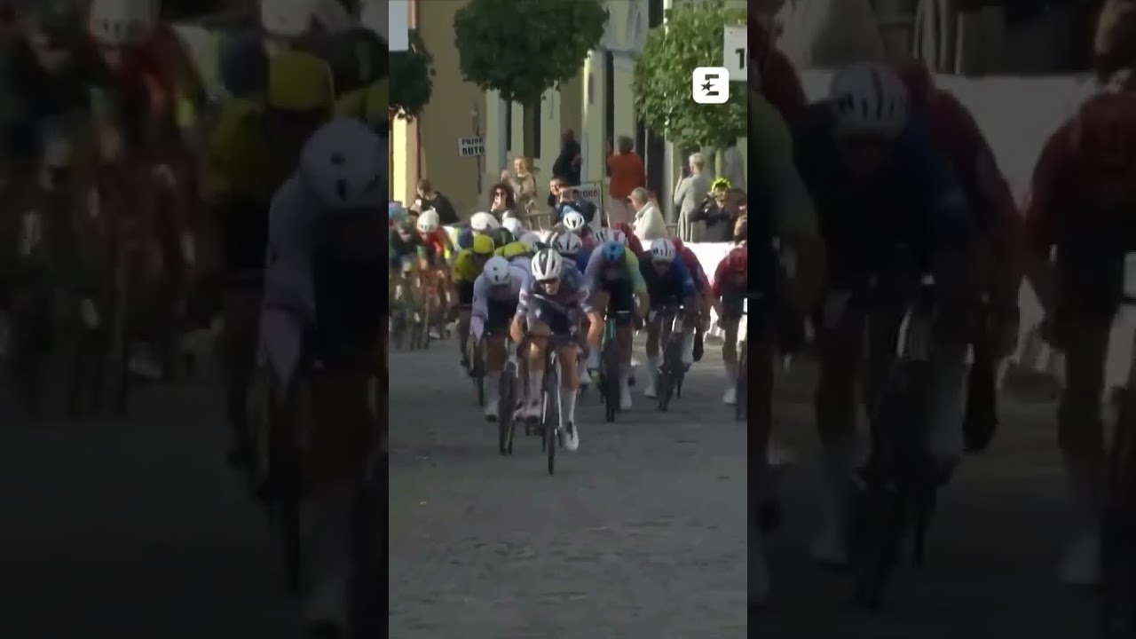 💪 Quelle puissance de Paul Magnier qui remporte la 1ère étape du Tour de Slovaquie #cyclisme