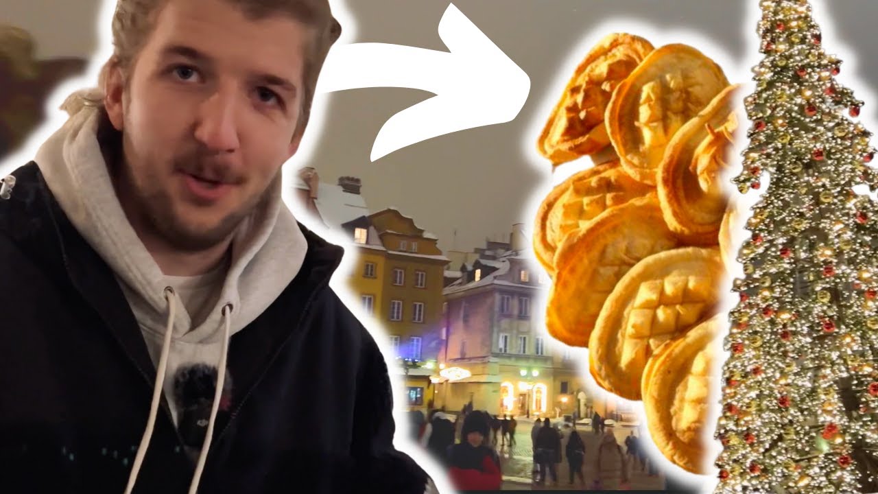 Je TESTE des spécialités POLONAISES au marché de noël de Varsovie