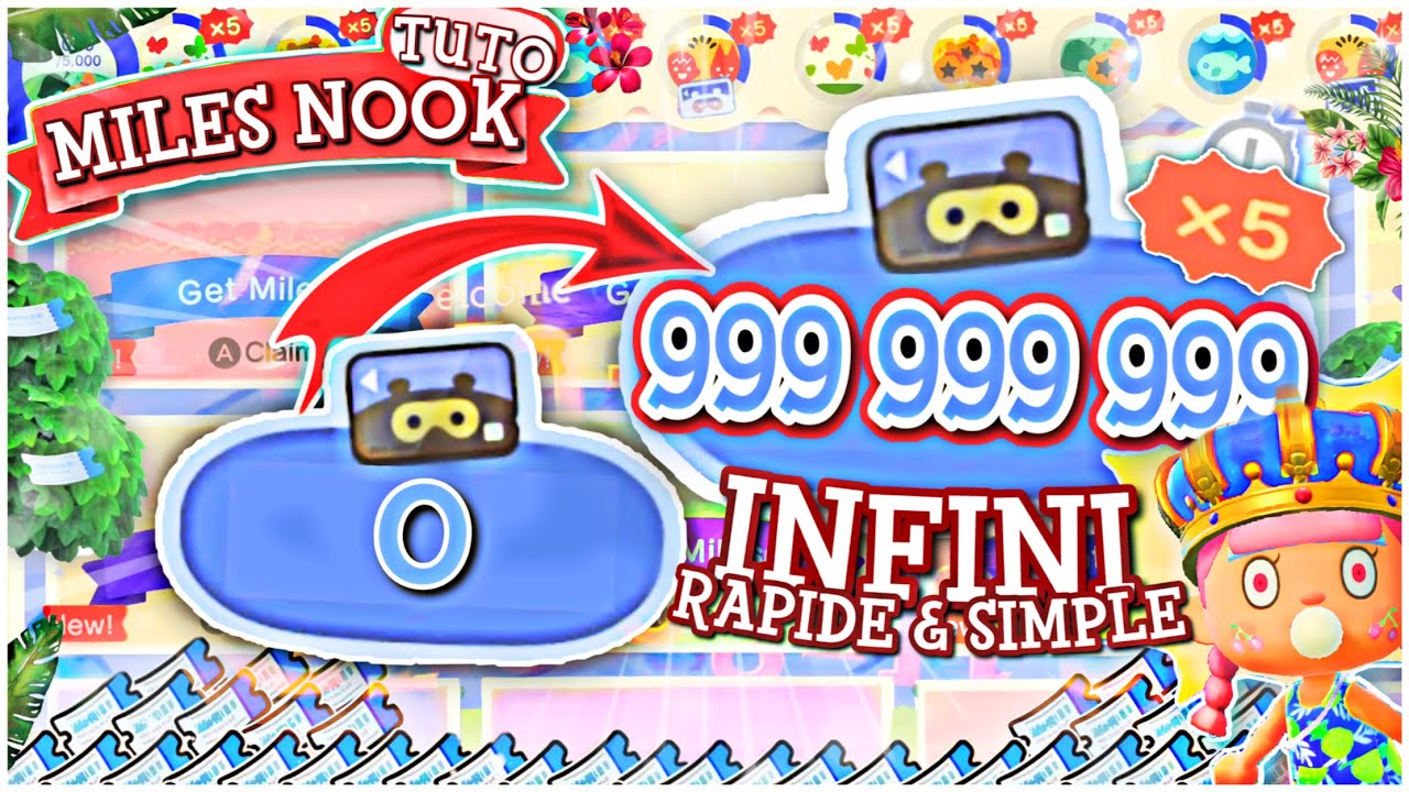 COMMENT AVOIR *BEAUCOUP DE MILES NOOK* À L’INFINI DANS ANIMAL CROSSING NEW HORIZONS 2.0.0💸(TUTO)