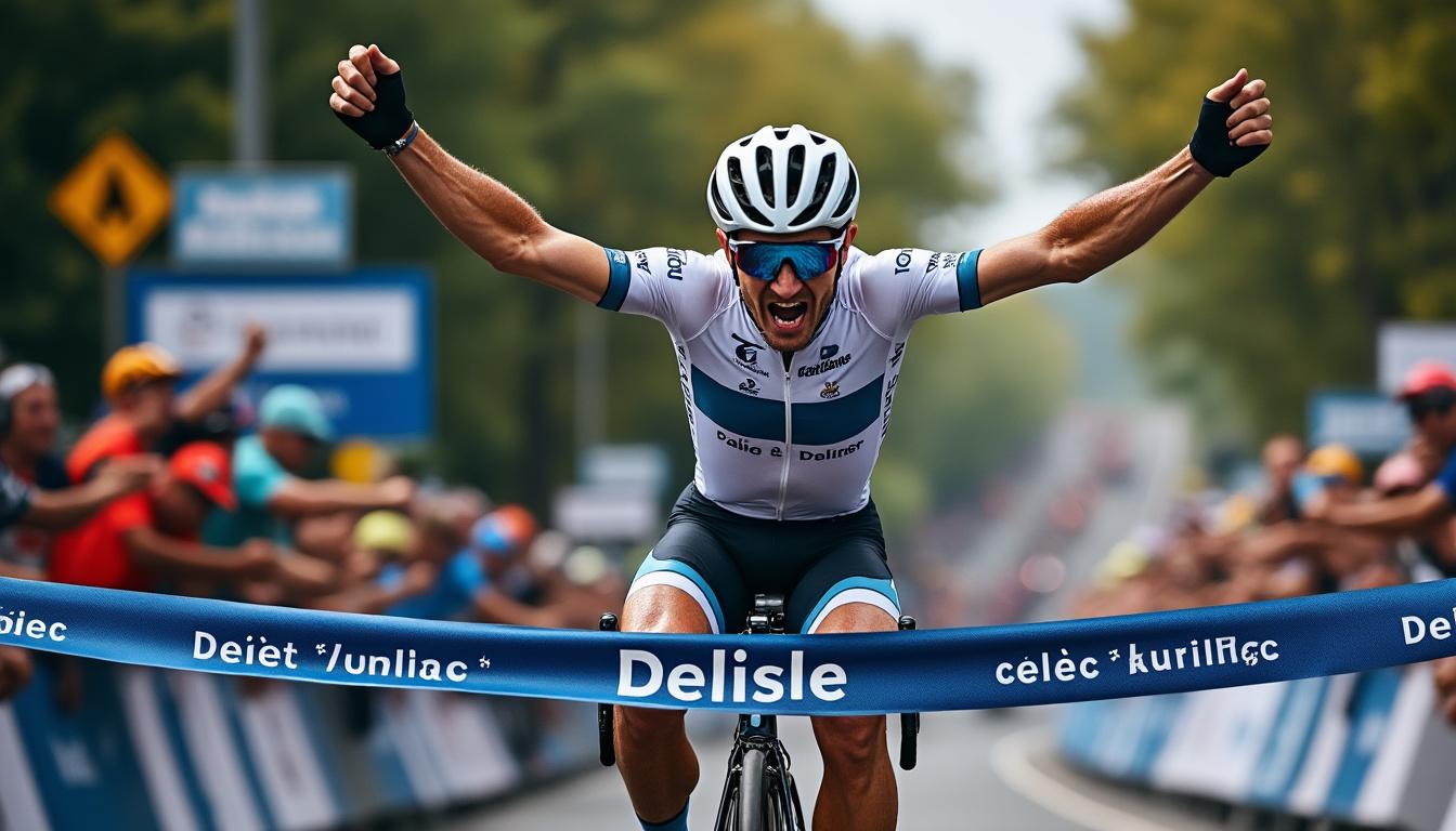 revivez la victoire remarquable de cuisinier delisle à sansac dans le challenge rené issiot, une course de cyclisme intense marquée par une lutte acharnée dans la région de l'aurillacois.