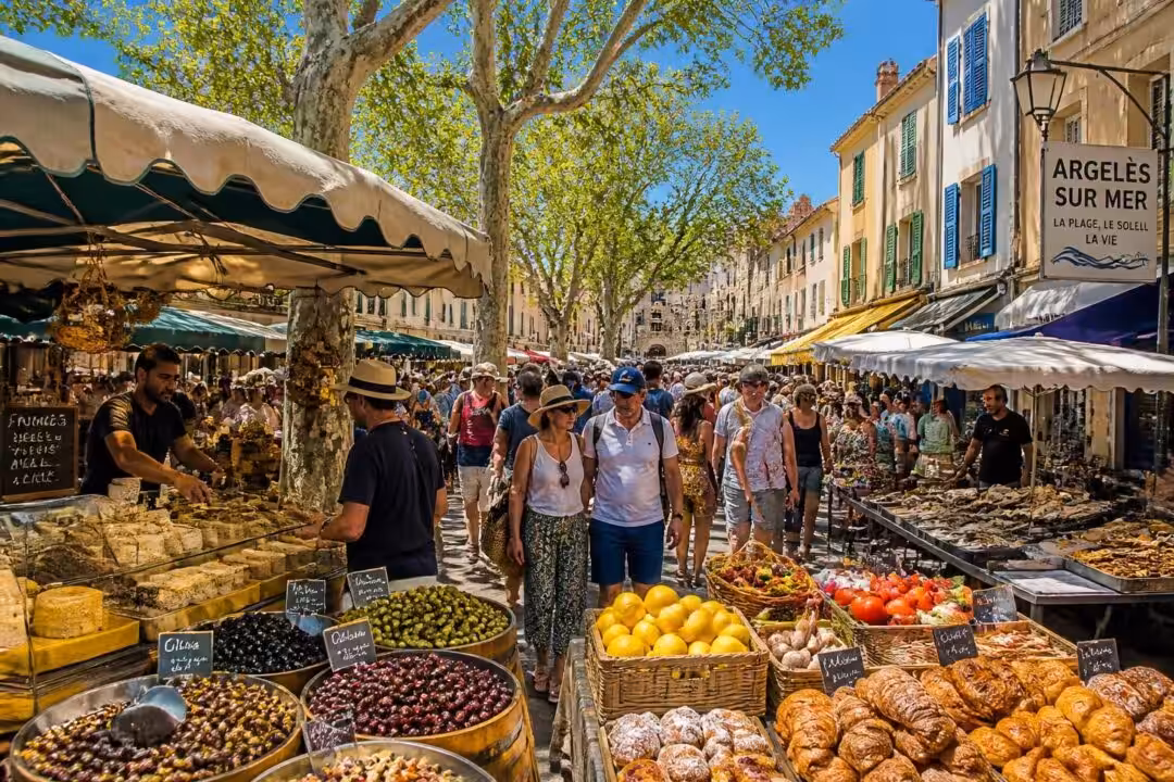découvrez le marché d'argelès-sur-mer : une promenade conviviale entre étals colorés et spécialités locales à savourer.