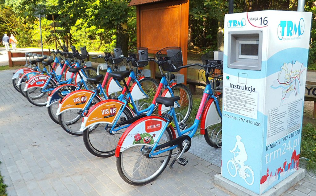 Toruń – vélos en libre-service