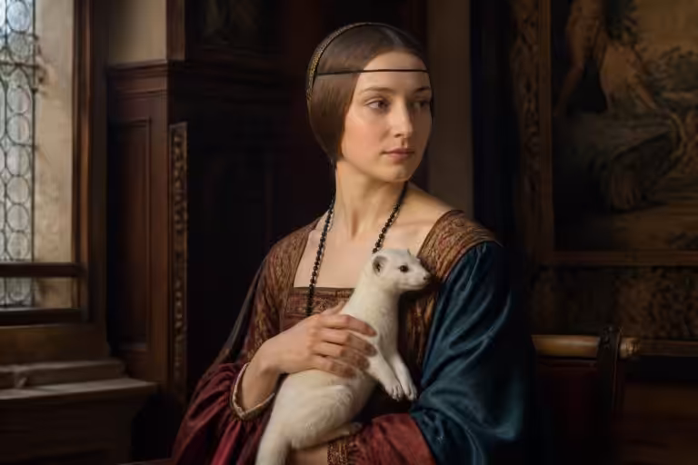 découvrez l'histoire fascinante de la dame à l'hermine, chef-d'œuvre emblématique de léonard de vinci, et explorez les secrets de ce portrait captivant.